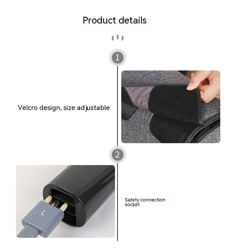 Leg Massager, Air Compression for Circulation Calf Feet Thigh Massage, Muscle Pain Relief, Sequential Boots Device with Handheld Controller with Knee Heat Function