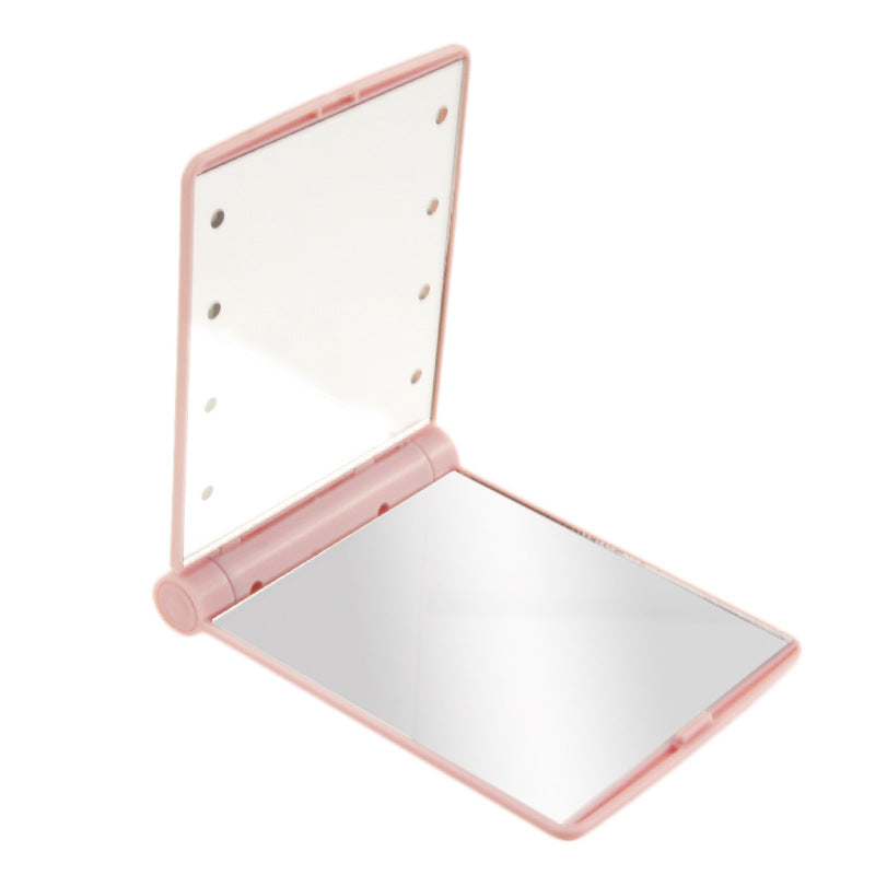 Portable Folding Mini Lighted Makeup Mirror