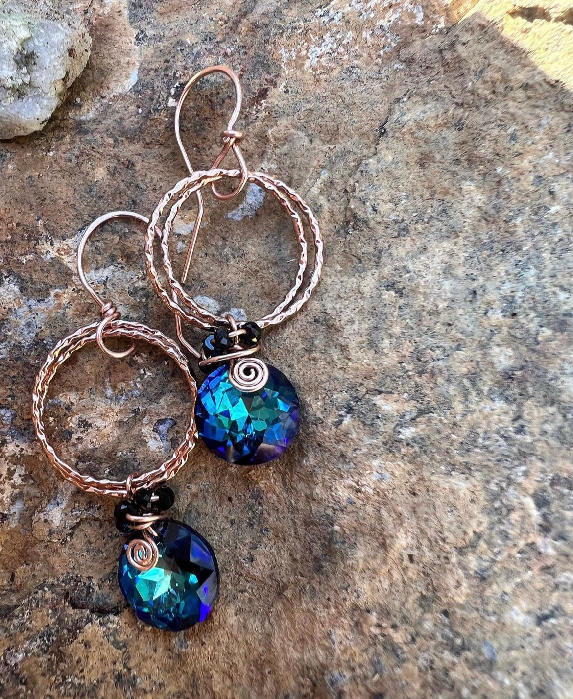 Rose Gold filled 14k Swarovski Crystal