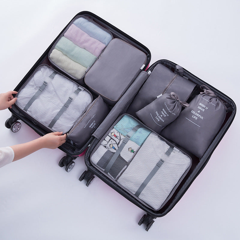 Eight-piece Waterproof Travel Storage Bag