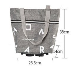 Pull Cart Shopping Food Organizer Trolley Bag On Wheels Bags Folding Portable Shopping Bags Buy Vegetables Bag Tug Package