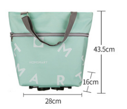 Pull Cart Shopping Food Organizer Trolley Bag On Wheels Bags Folding Portable Shopping Bags Buy Vegetables Bag Tug Package