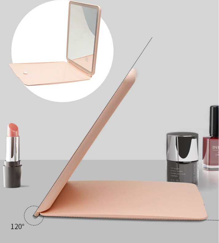 Clamshell Desktop Led Touch Dressing Mirror With Light