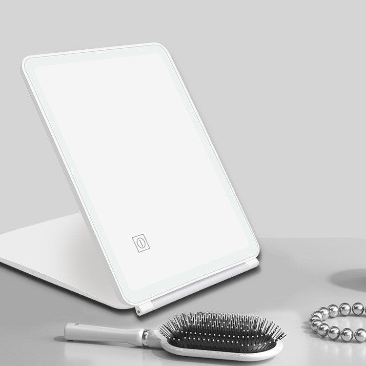 Clamshell Desktop Led Touch Dressing Mirror With Light
