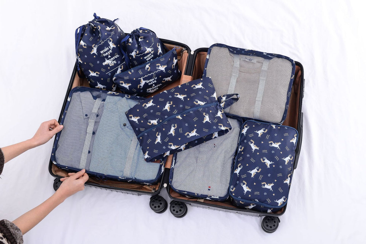 Eight-piece Waterproof Travel Storage Bag