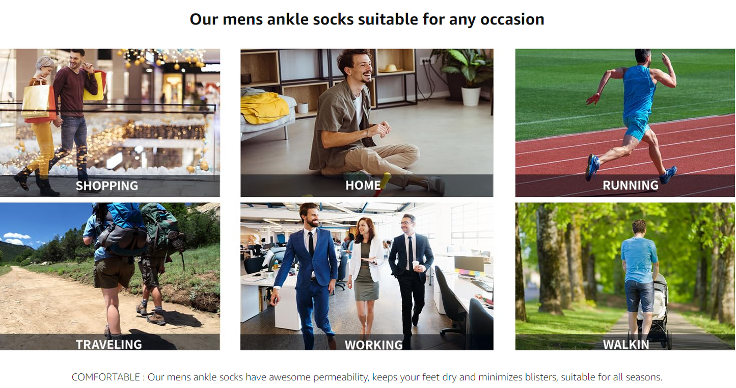 Performance Comfort Cotton Socks for Men Women: Elevate Your Every Step