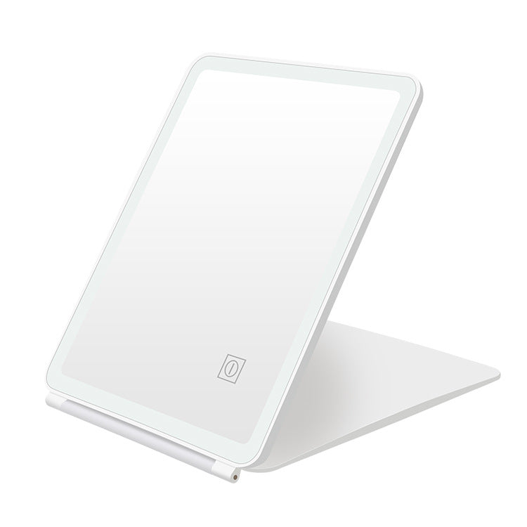 Clamshell Desktop Led Touch Dressing Mirror With Light
