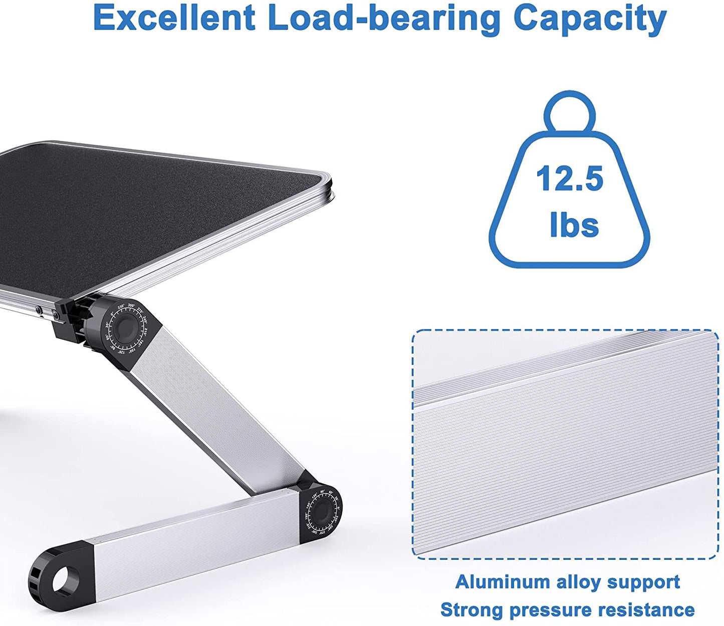 Adjustable Laptop Stand Table for Office,Portable Foldable Lift Bracket Aluminum Ergonomics Design,Office or Home Desk Suitable for Ipad,15.7in,Amazon Platform Banned