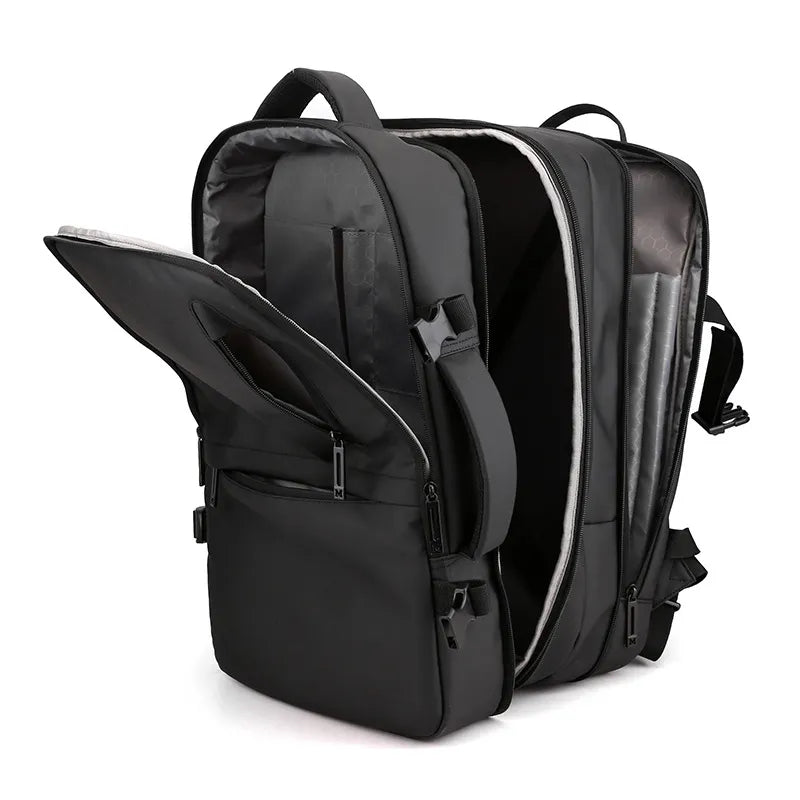 Expandable Travel Backpacks for Men Large Capacity Waterproof Laptop Backpack USB Charging Backpack Trekking Outdoors Backpack
